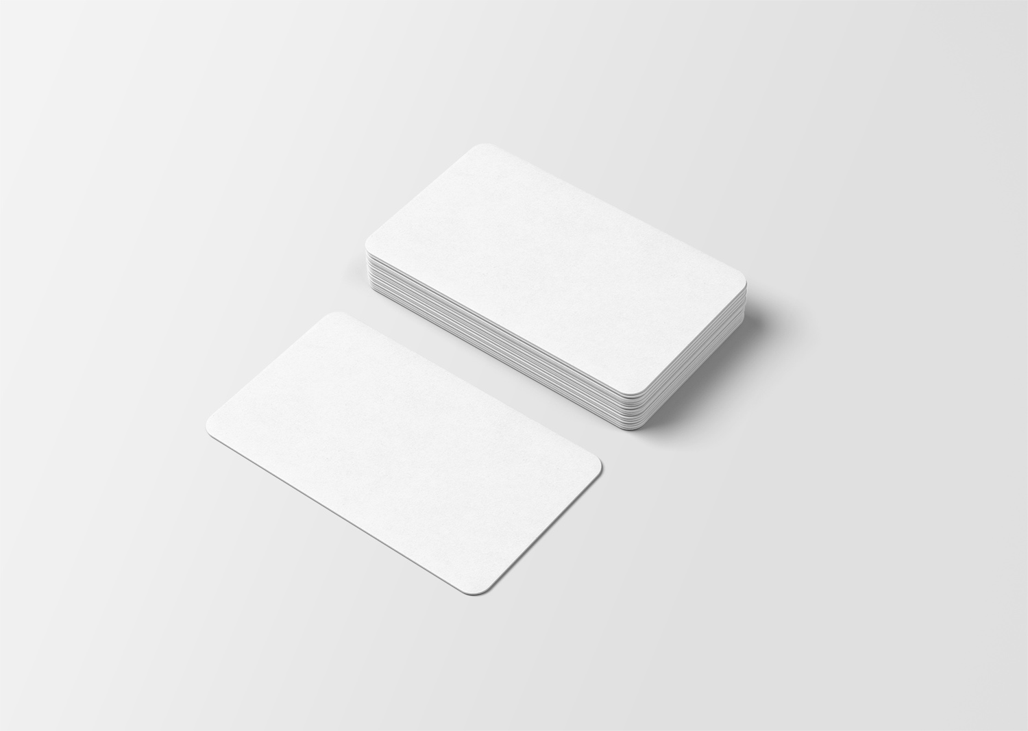 Rounded Corner Business Card Free Mockup