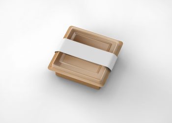 Square Food Container Free Mockup