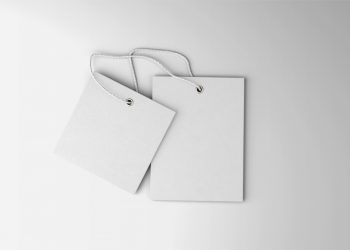 Two Label Tag Free Mockup