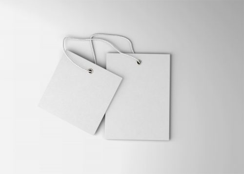 Two Label Tag Free Mockup