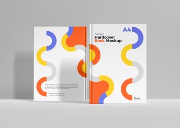 A4 Hardcover Book Free Mockup