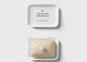 Butter Dish Free Mockup