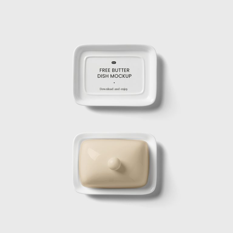 Butter Dish Free Mockup