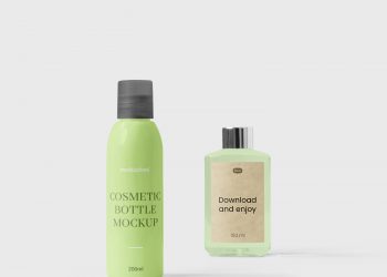 Cosmetic Bottle Free Mockup