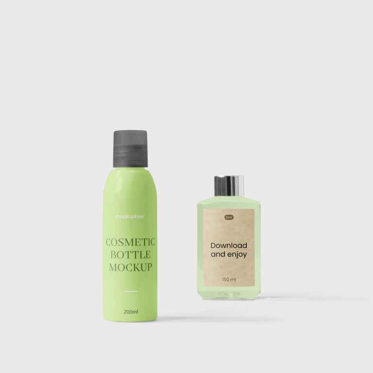 Cosmetic Bottle Free Mockup