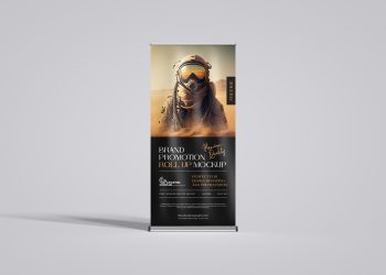 Free Promotion Roll Up Mockup