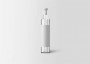 Glass Bottle Free Mockup