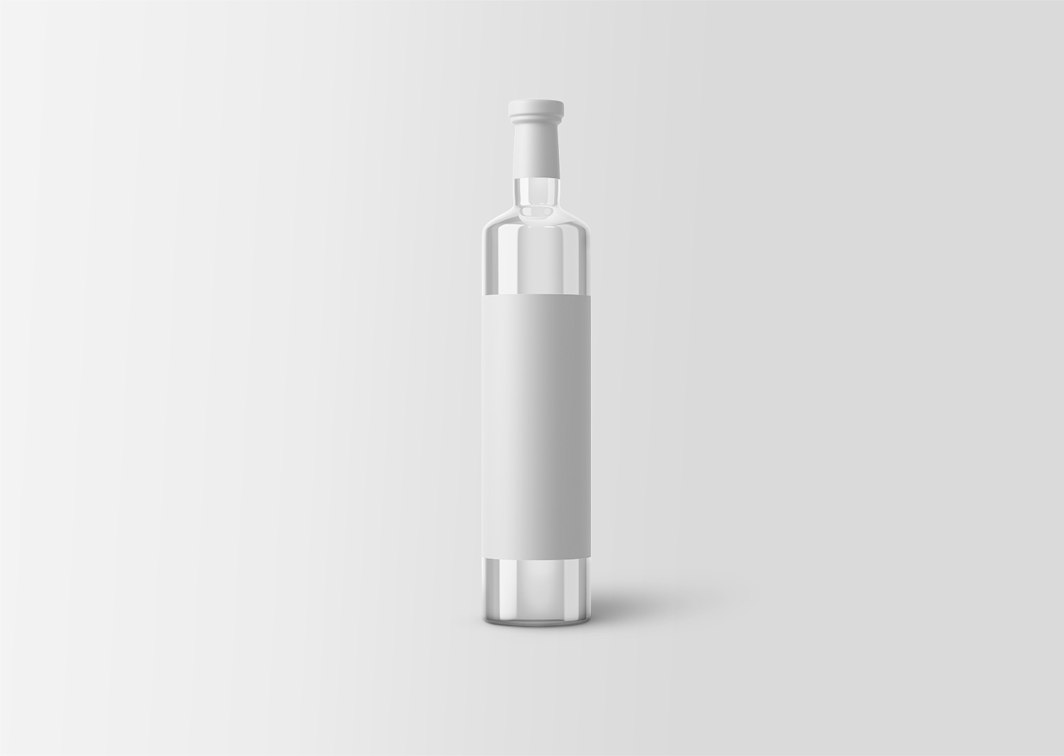 Glass Bottle Free Mockup