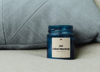 Jar Label Free Mockup