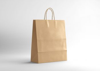 Kraft Paper Shopping Bag Free Mockup