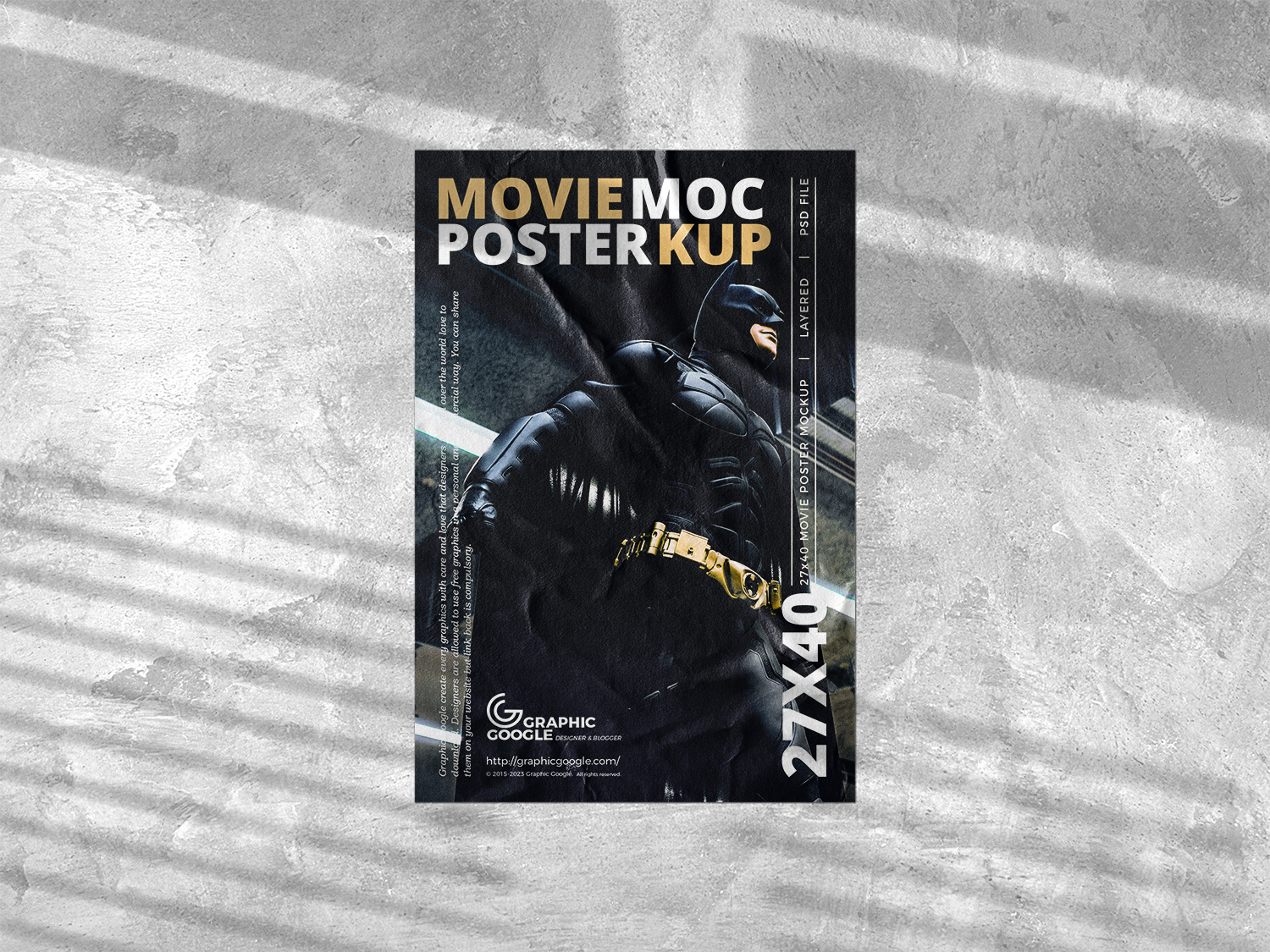 Movie Poster Free Mockup