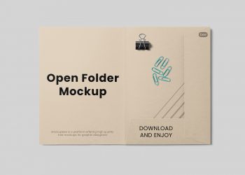 Open Folder Free Mockup