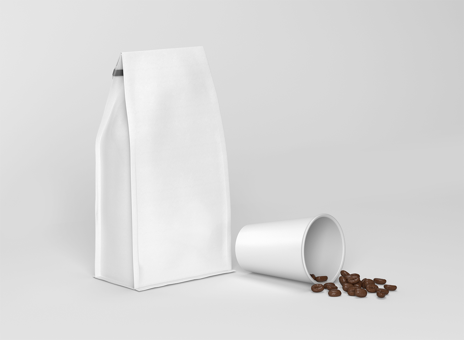 Paper Coffee Bag Free Mockup