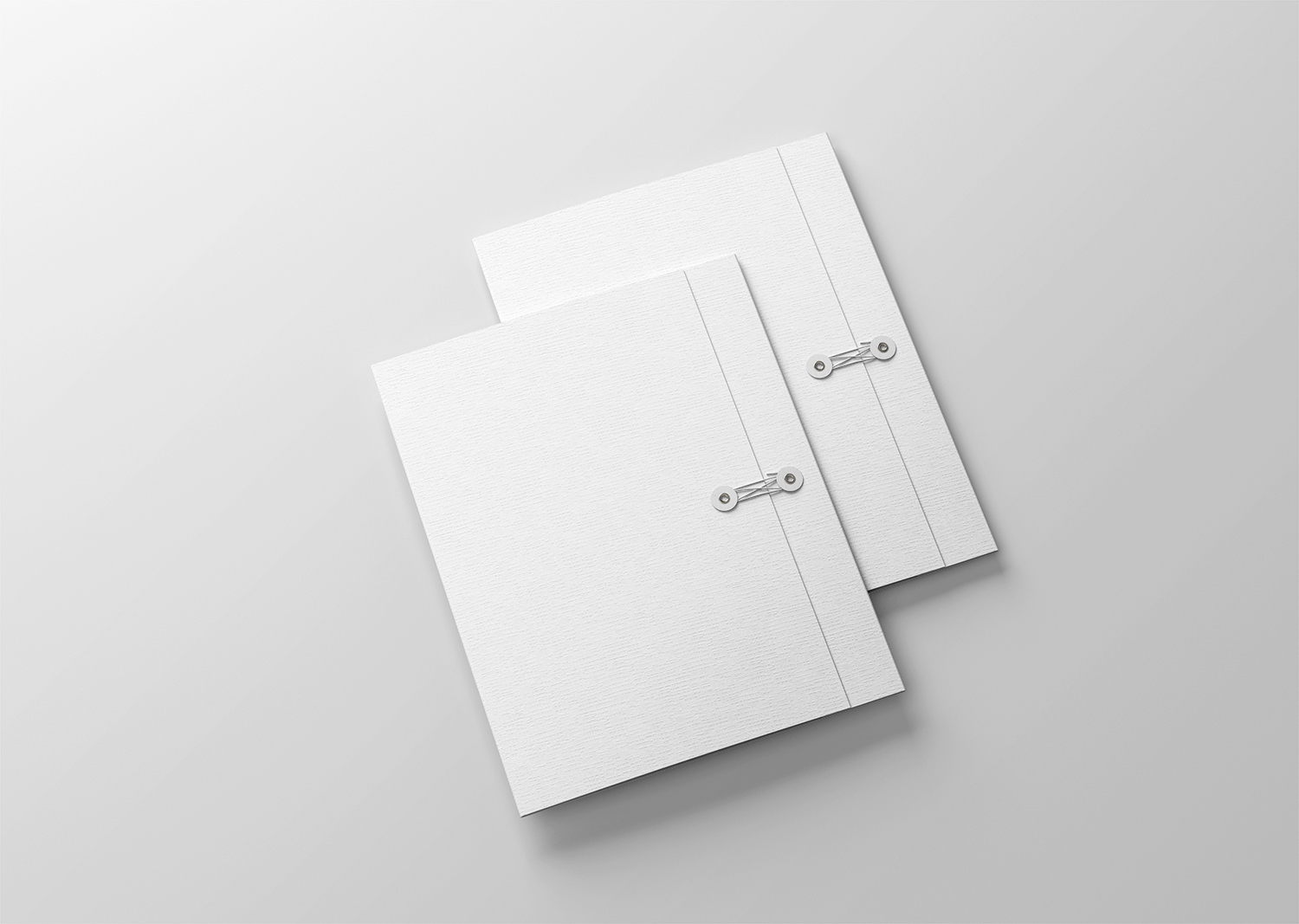 Paper Folder with String Free Mockup