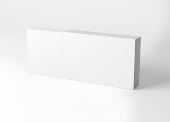 Shipping Box with Sleeve Free Mockup