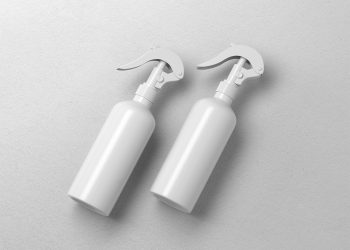 Spray Bottles Free Mockup