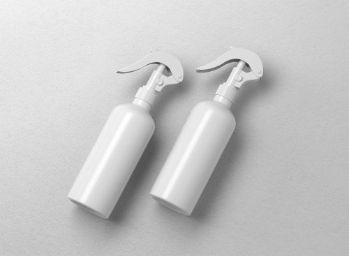 Spray Bottles Free Mockup