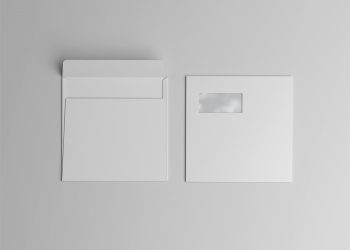 Square Envelope Free Mockup