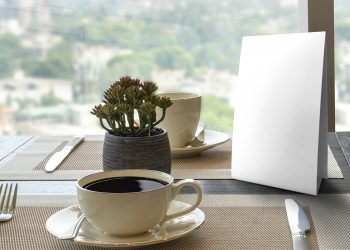 Table Tent Card Free Mockup