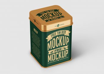 Tin Box Free Mockup