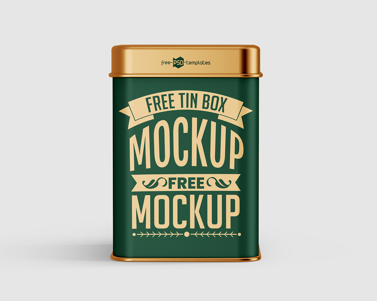 Tin Box Free Mockup