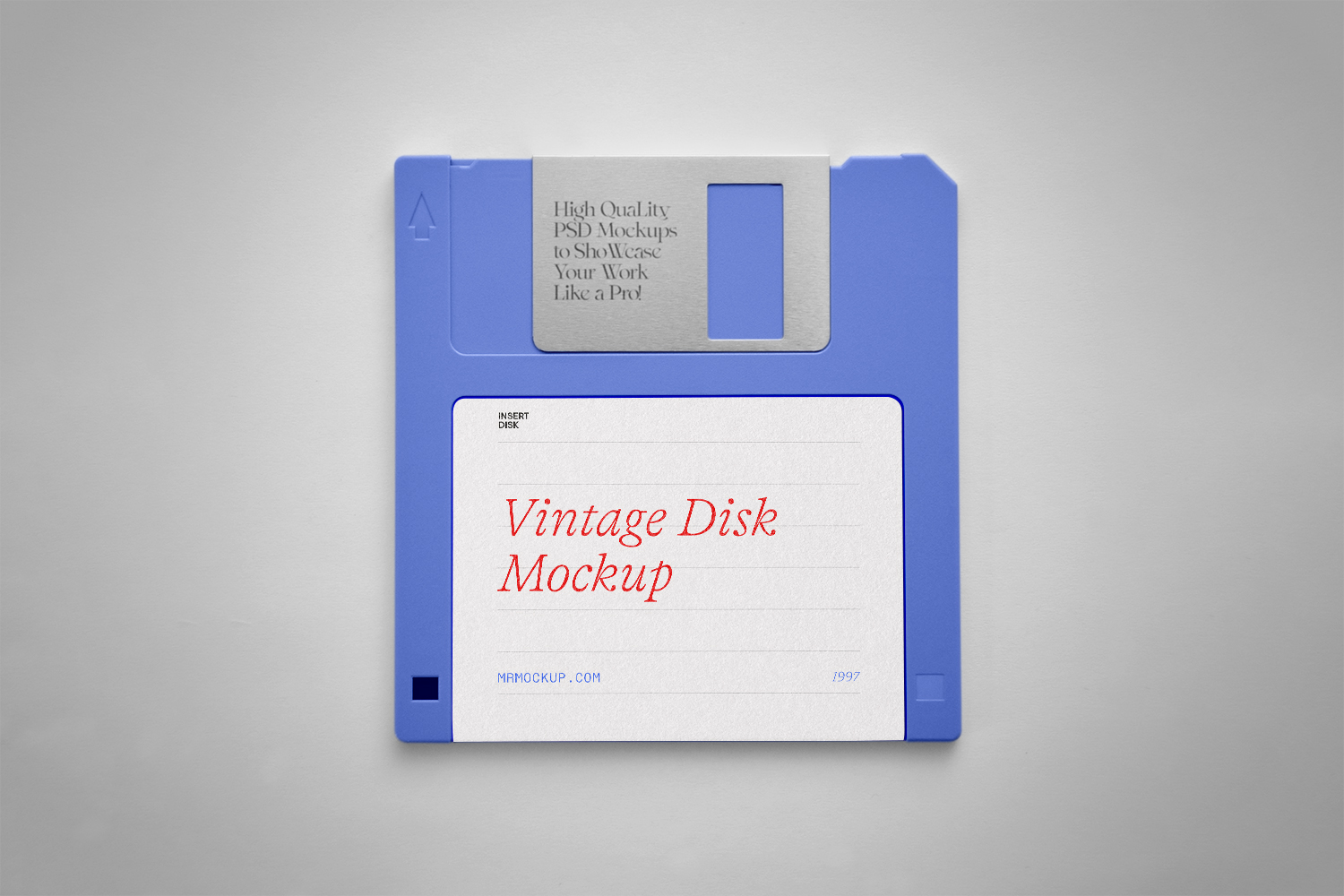 Vintage Disk Free Mockup