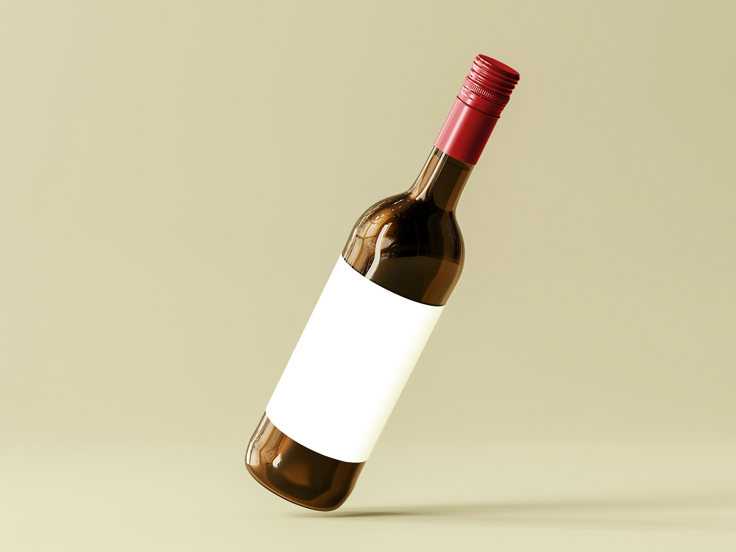 Wine Bottle Label Free Mockup
