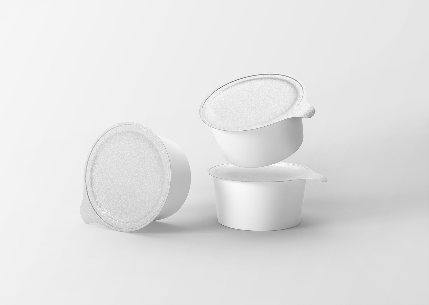 Yogurt Cups Free Mockup