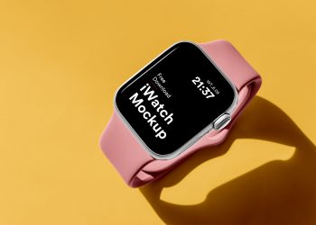 Apple Watch Lies on Floor Free Mockup
