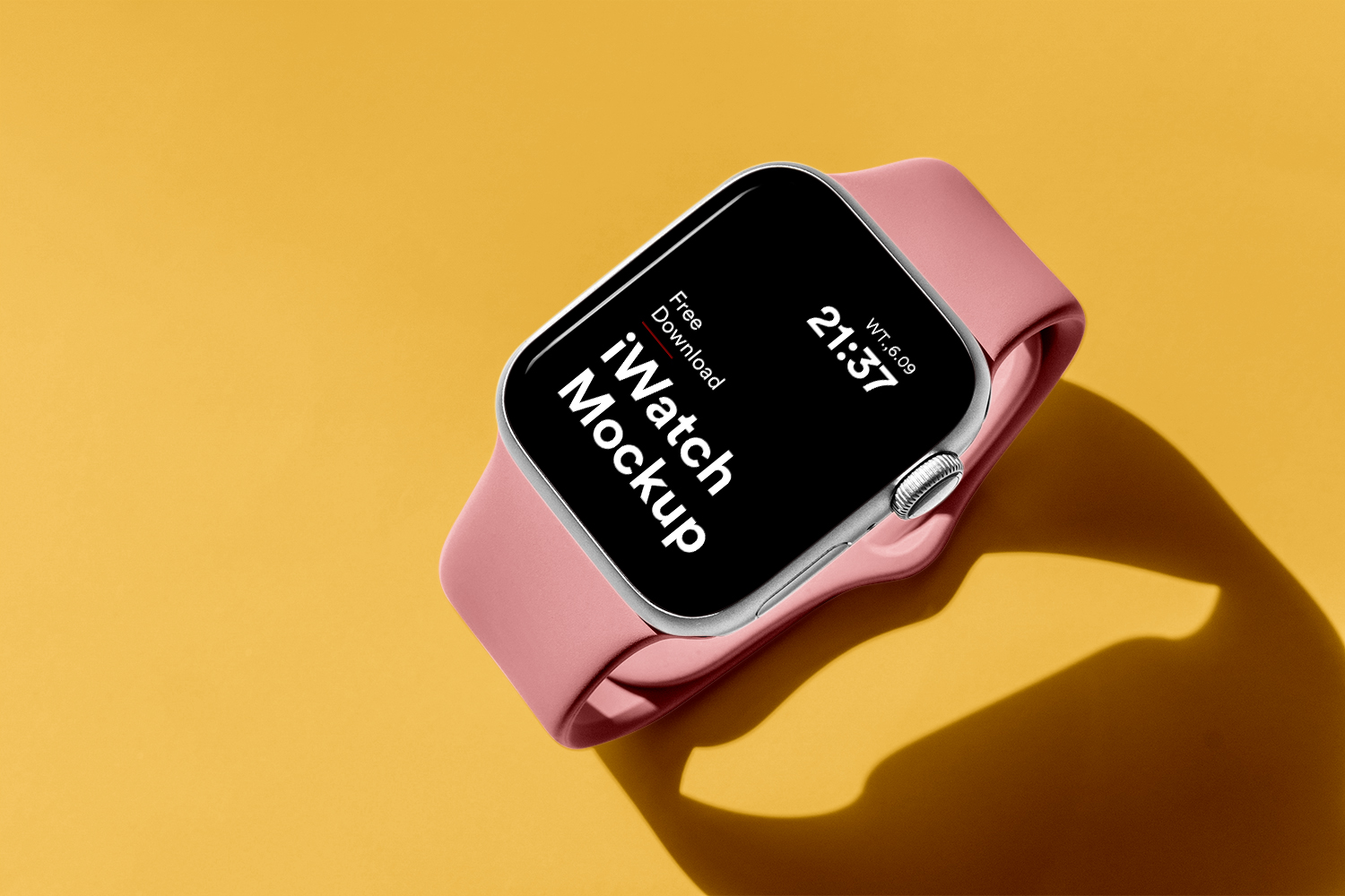 Apple Watch Lies on Floor Free Mockup