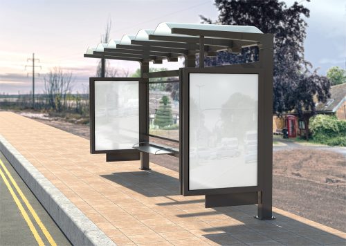 Bus Stop Billboard Free Mockup