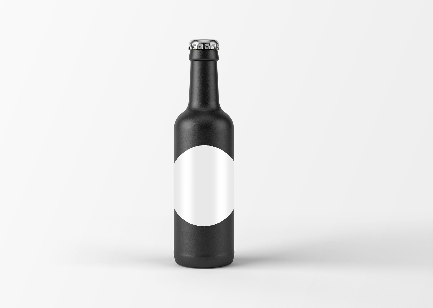 Ceramic Beverage Bottle Free Mockup