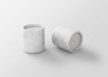 Ceramic Candle Jar Free Mockup