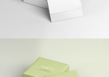 Envelope with Gift Box Free Mockup