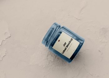 Lying Jar Label Free Mockup