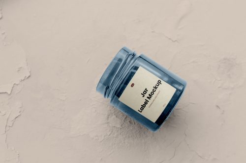 Lying Jar Label Free Mockup