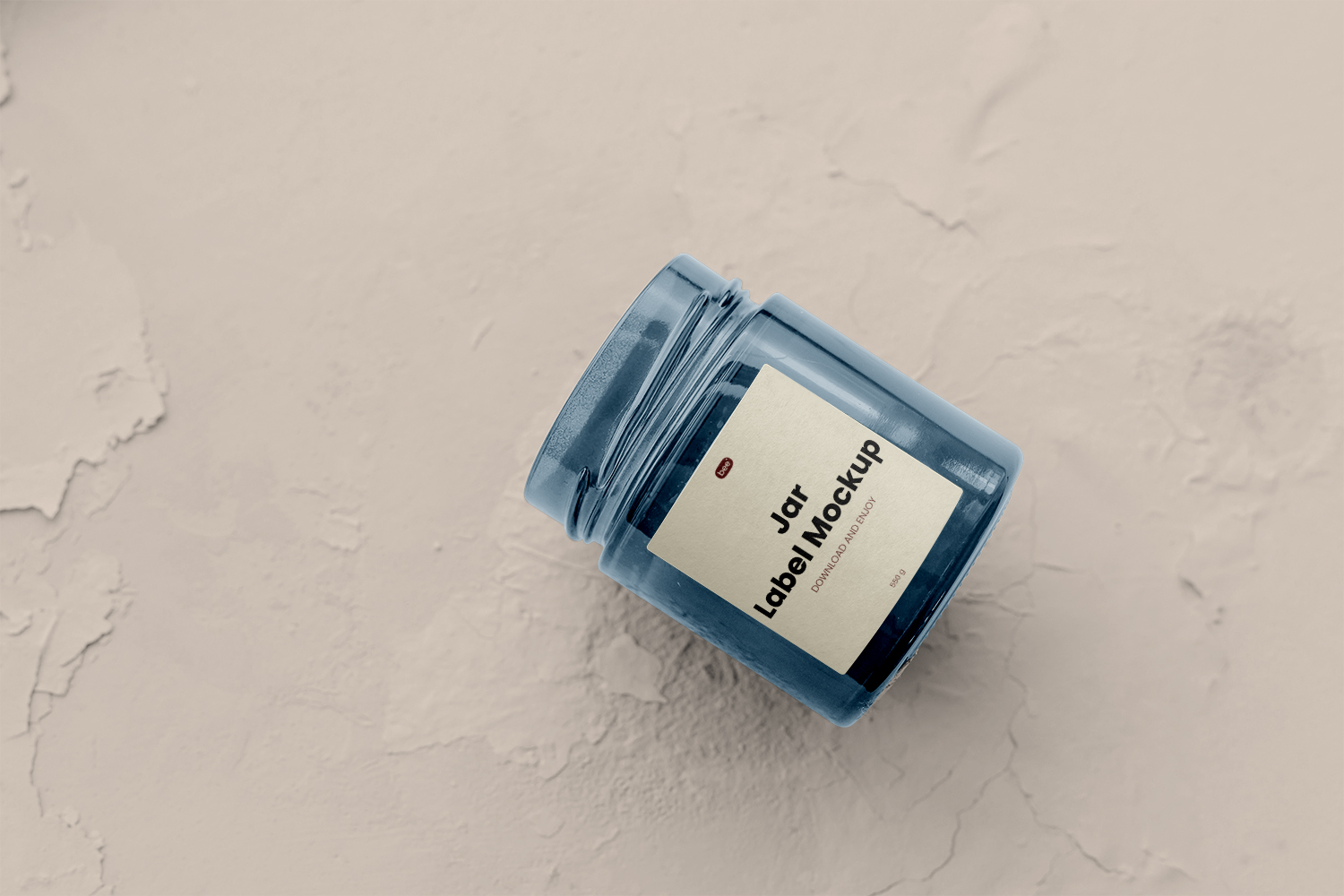 Lying Jar Label Free Mockup