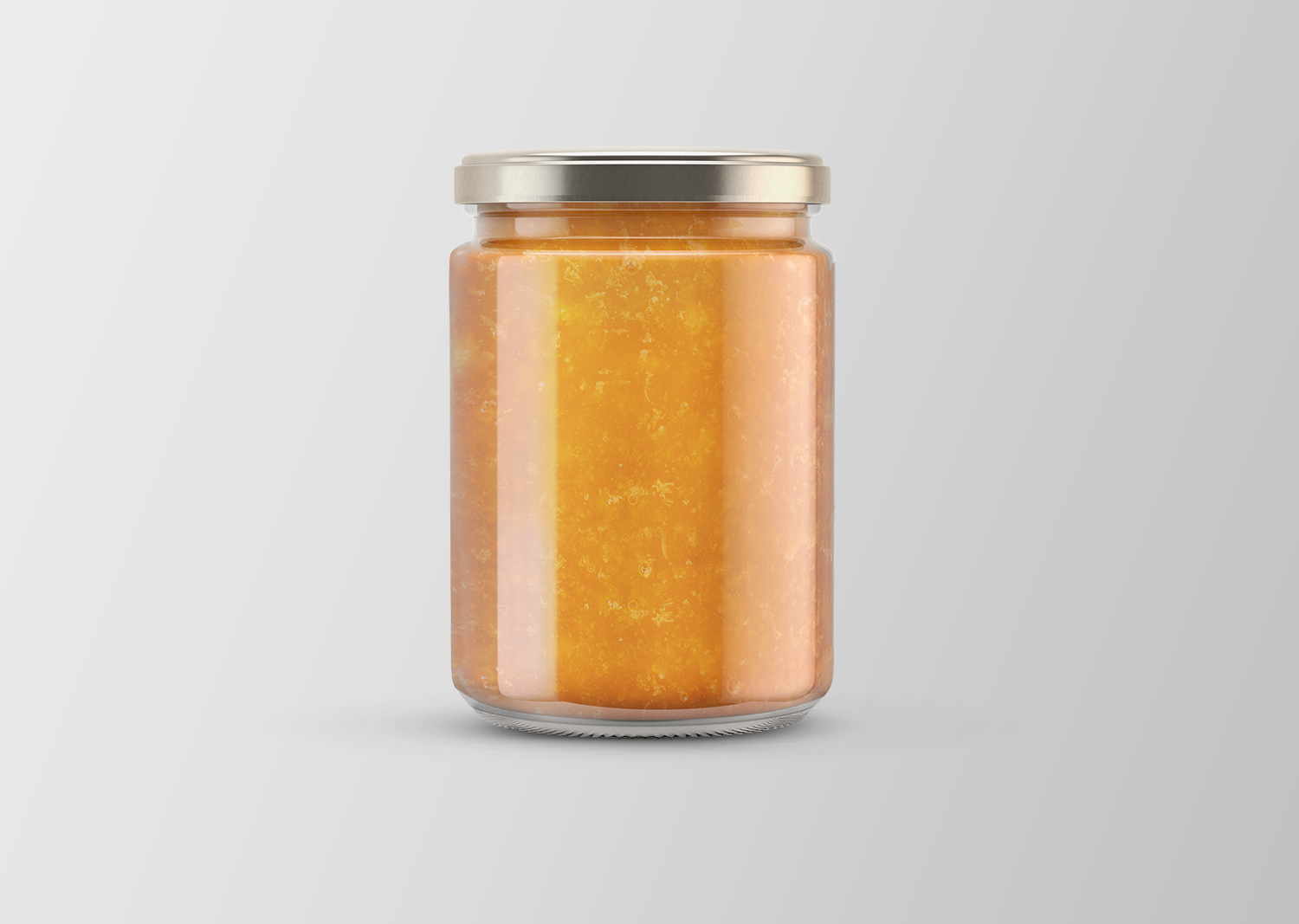 Orange Jam Jar Free Mockup