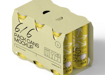 Pack Cans Free Mockup