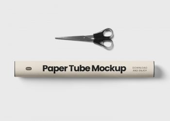 Paper Tube Free Mockup