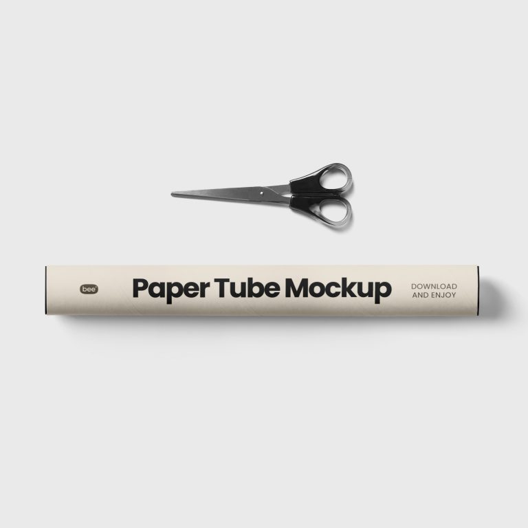 Paper Tube Free Mockup