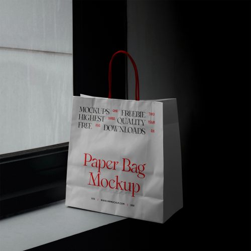 Shopping Paper Bag Free Mockup