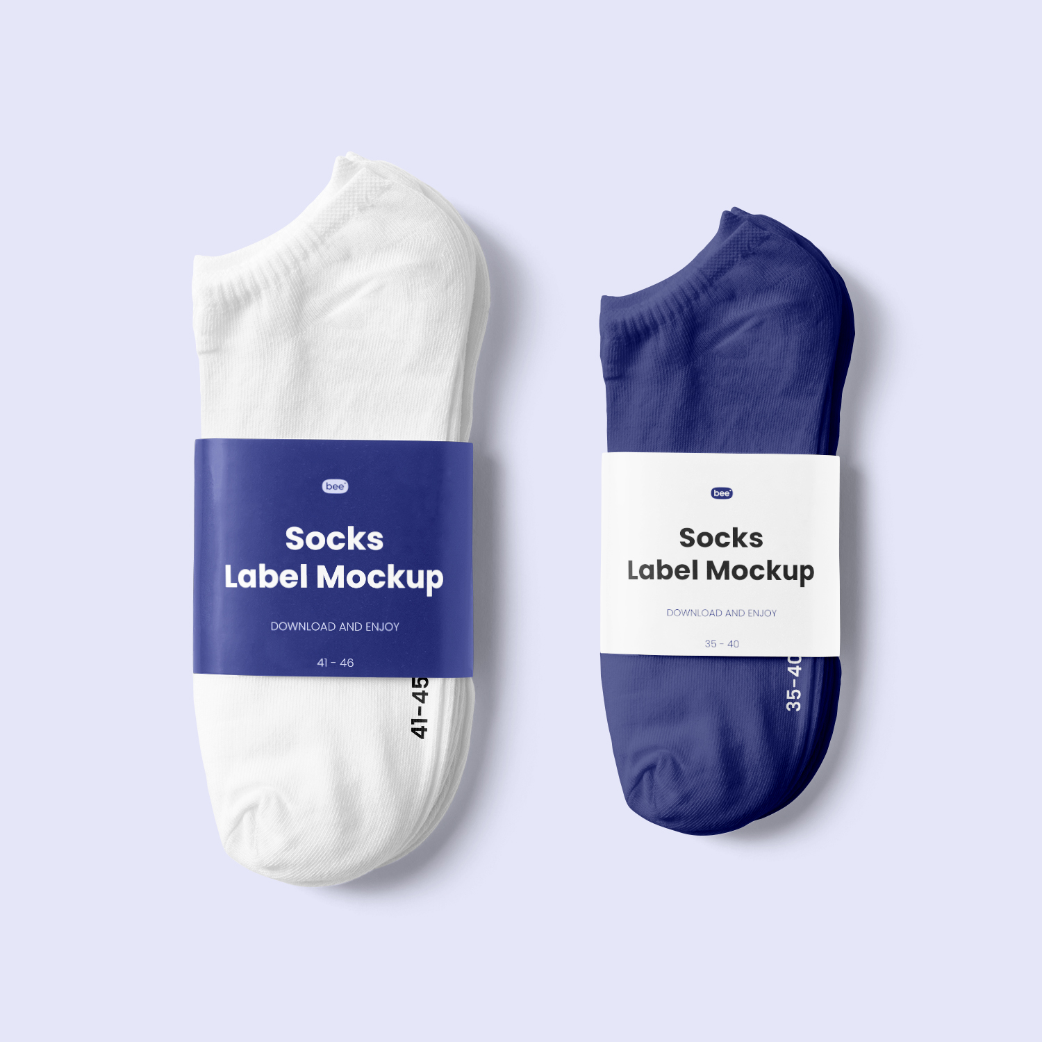 Socks with Label Free Mockup PSD Download - Free Mockup World