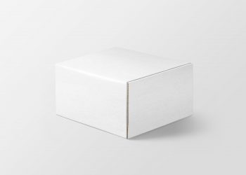Square Mailing Box Free Mockup