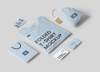 T-Shirt and Bag Free Mockup