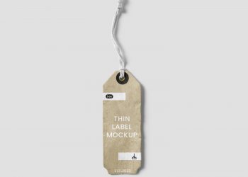 Thin Label Free Mockup