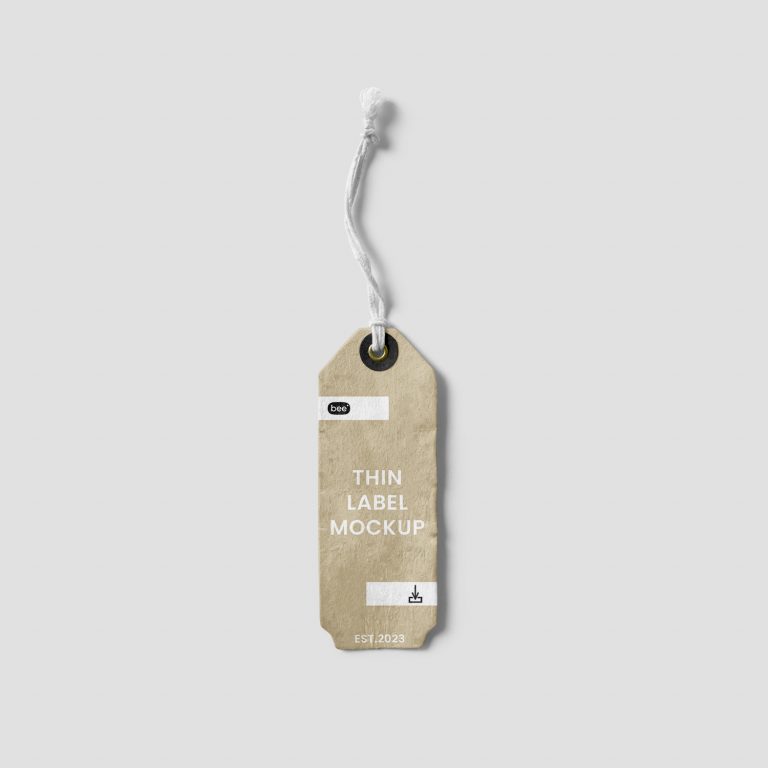 Thin Label Free Mockup