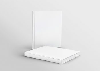 Two Hardcover Books Free Mockup