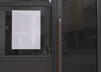 Window Poster Free Mockup