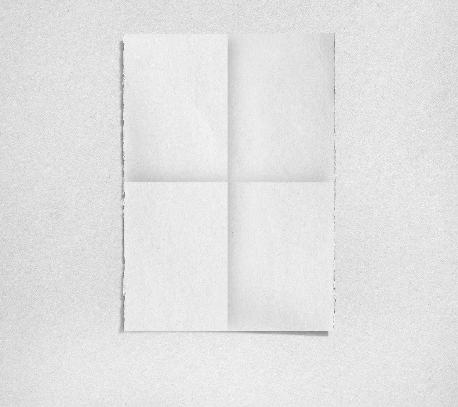 A4 Folded Paper Free Mockup